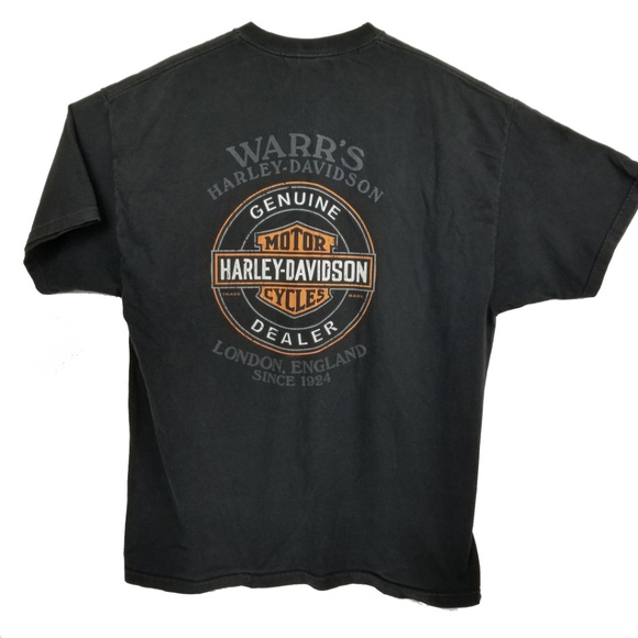 HARLEY-DAVIDSON of London Dealer Tee Cotton Sz XL - Picture 7 of 8